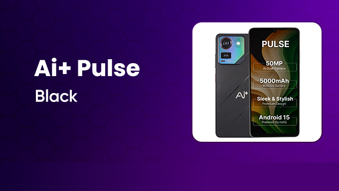 AI+ Pulse | Smart Camera Phone with Big Battery & Android 15