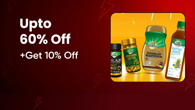 Zandu Flash Sale | Upto 60% OFF + Extra 10% OFF on Wellness Essentials