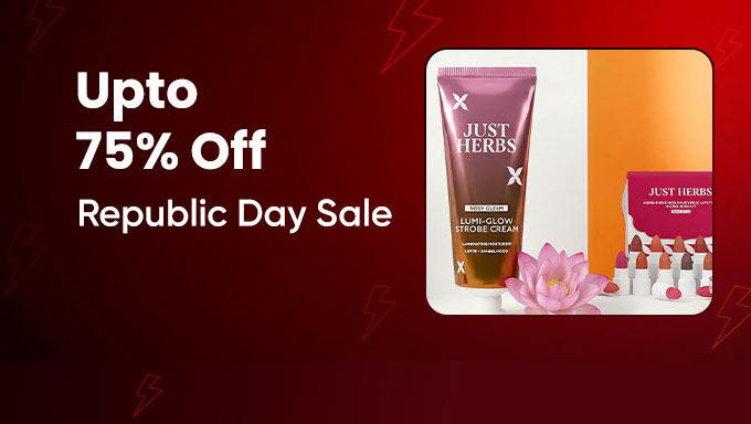 Just Herbs Republic Day Sale | Upto 75% OFF on Ayurvedic Beauty