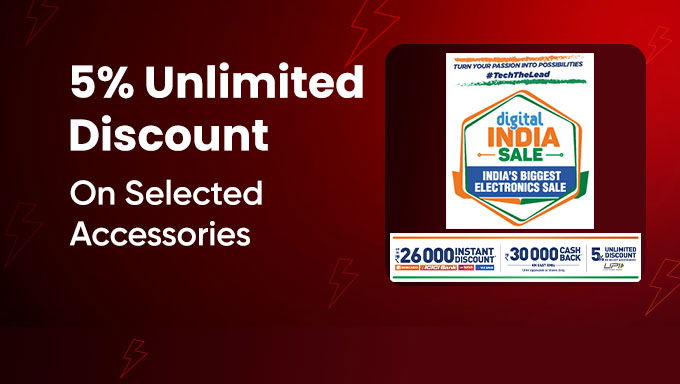 Digital India Sale - Get Upto ₹26,000 Instant Discount + ₹30,000 Cashback 