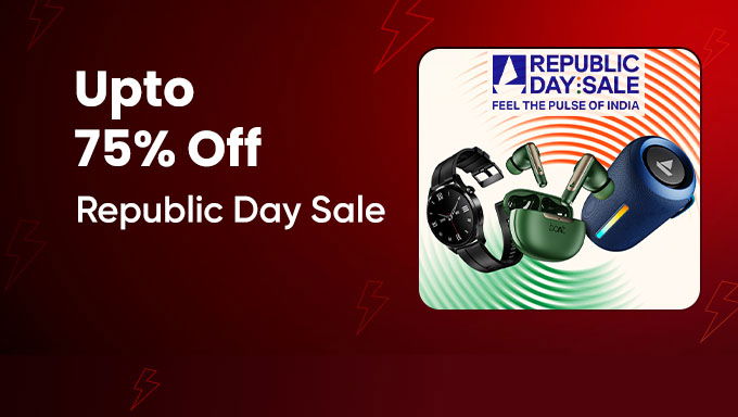 boAt Audio & Wearables | Up to 75% OFF on Bestsellers This Republic Day