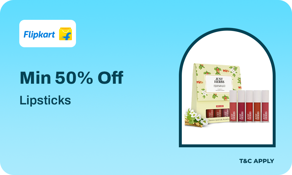 Minimum 50% OFF On Lipsticks