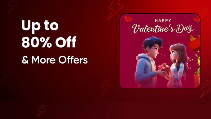 Valentine’s Day Sale – Up to 80% Off on Gifts, Fashion, Electronics & Beauty