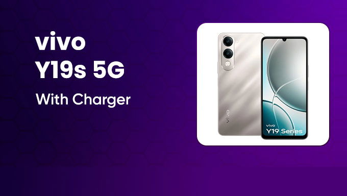 Vivo Y19s 5G Smartphone | 4GB RAM & 128GB Storage with Charger