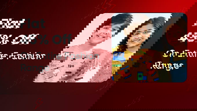 Kids Fashion Collection | Flat 45% OFF on Entire Range