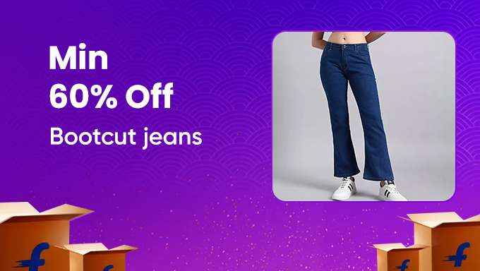 Flat 60% Off Bootcut Jeans | High Waist & Flared Styles 
