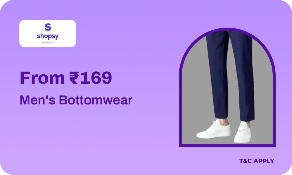 Men's Bottomwear | From ₹169