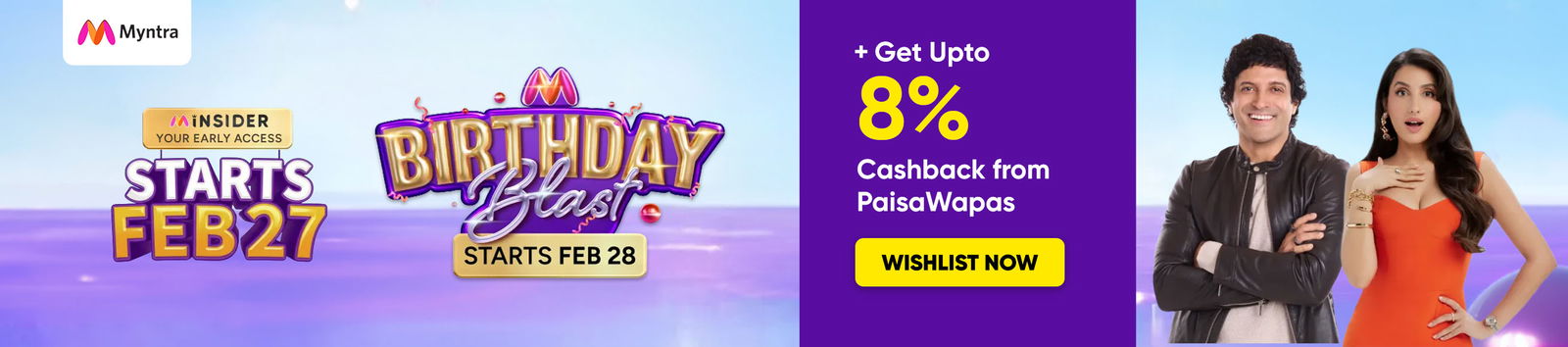 Myntra Birthday Blast