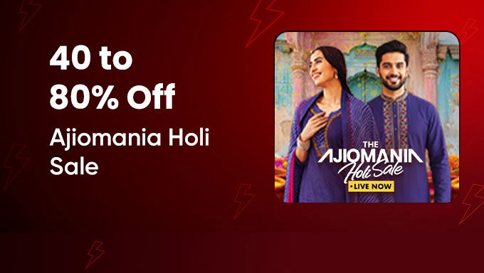 AJIO Ajiomania Holi Sale | 40–80% OFF on Festive Fashion