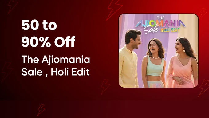 AJIO Ajiomania Holi Sale | 50–90% OFF on Festive Fashion