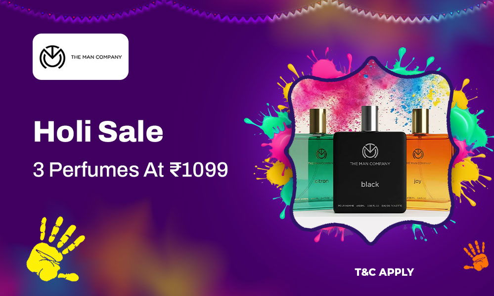 The Man Company Holi Sale | 3 Perfumes @ ₹1099