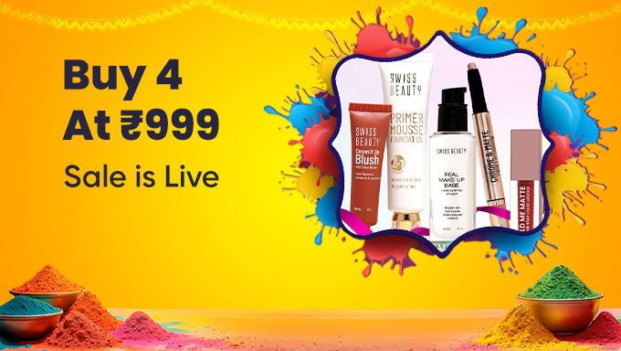 Swiss Beauty Sale is LIVE | Buy 4 at ₹999