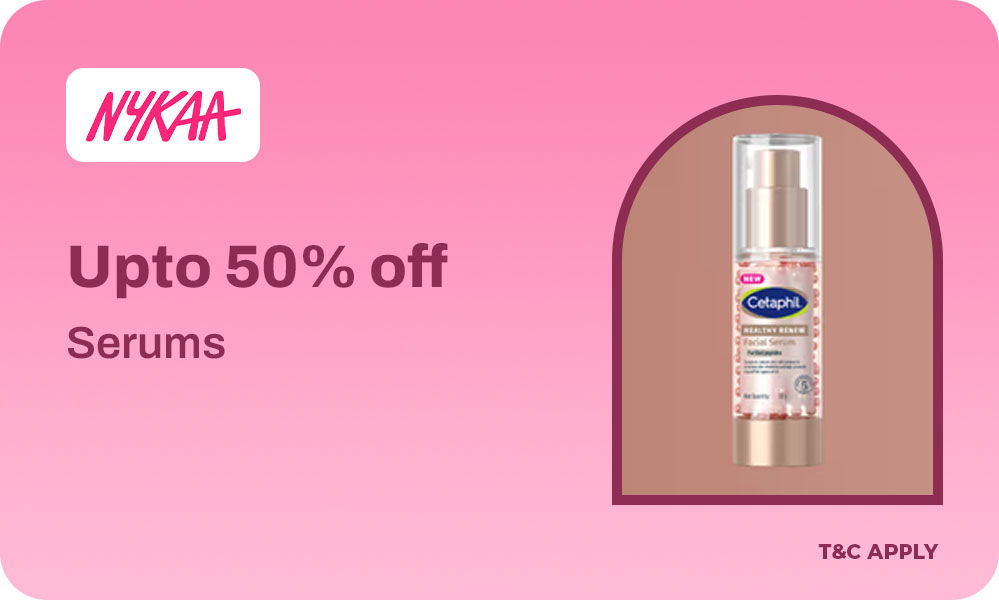 Upto 50% OFF On Face Serums On Nykaa.