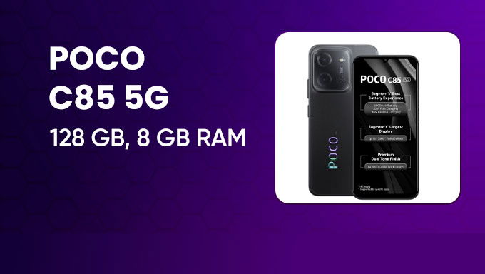 POCO C85 5G Smartphone | 8GB RAM 128GB Storage High Performance Phone