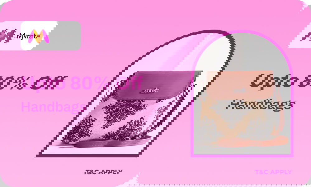 Myntra | Upto 40% To 80% Off On Handbags