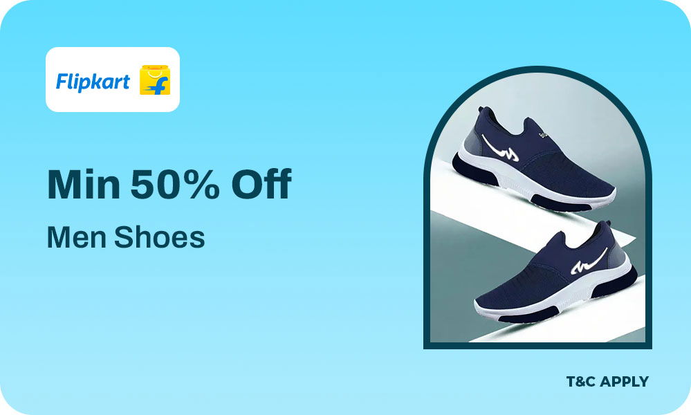 Stylish & Comfortable Men’s Shoes - Min 50% Off