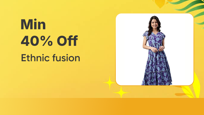 Ethnic Fusion Wear | Min 40% Off on Women’s Indo-Western Dresses & Outfits