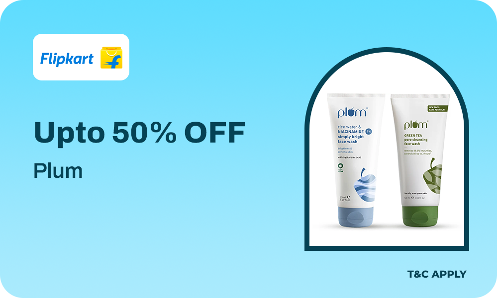 Plum Beauty & Skincare – Upto 50% OFF