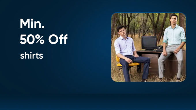 Shirts Collection | Minimum 50% Off on Formal, Casual & Smart Style Shirts