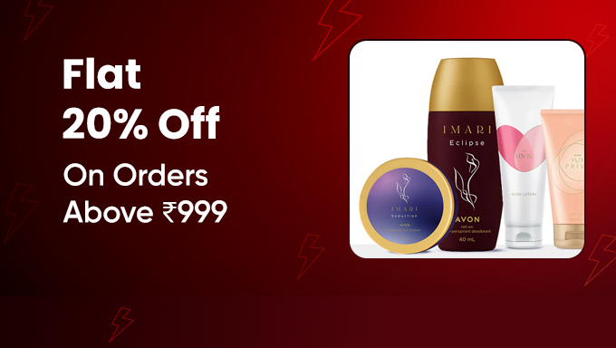 Avon Beauty Sale Flat 20% Off on ₹999+ | Skincare, Makeup & Fragrance Deals