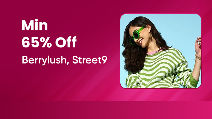 Berrylush & Street 9 Styles | Minimum 65% Off on Trendy Dresses, Tops & Fashion Picks