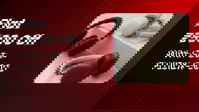 Boult Fluid X Wireless Headphones & Get Flat ₹500 OFF On