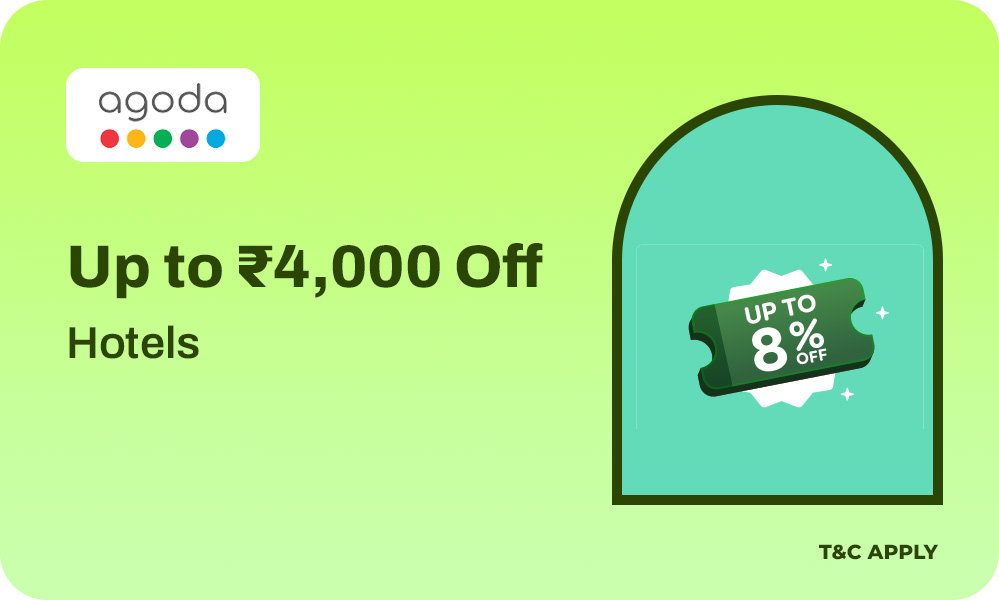 Upto Rs.4,000 OFF On Hotel Bookings