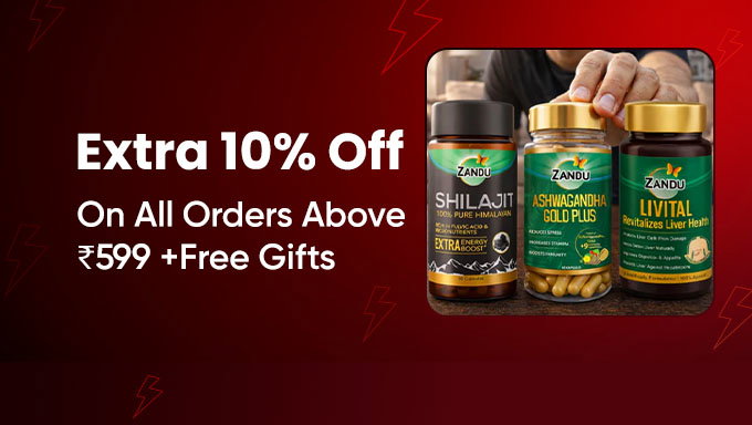 Zandu Health Boost | Extra 10% Off + Free Gifts on ₹599+