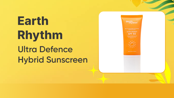 Earth Rhythm Ultra Defence SPF 50 Sunscreen | Flat 35% OFF | Matte Finish