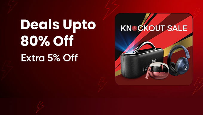 Knockout Sale - Upto 80% OFF On Audio Products