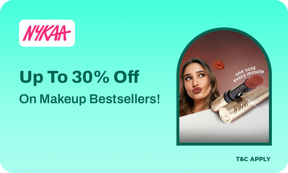 Upto 30% OFF on Makeup Bestsellers