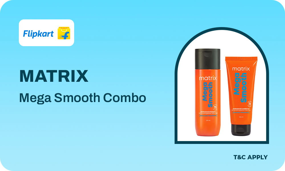 New Launch MATRIX Mega Smooth Combo For Frizzy Hair (2 Items in the set)
