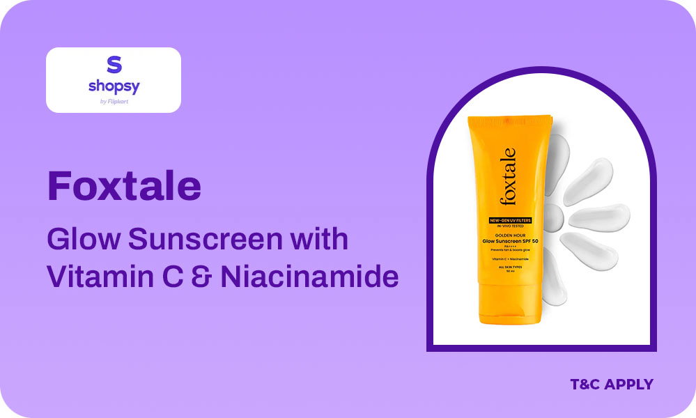 Buy Foxtale Glow Sunscreen (SPF 50 PA++++, 50ml)