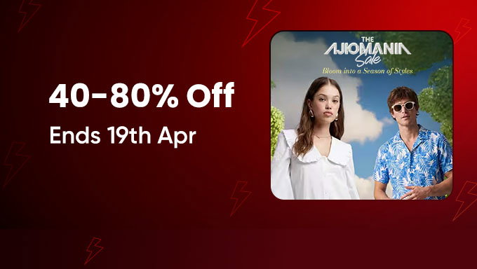 AJIO Mania Sale | 40–80% Off on Fashion for Men & Women + Bank Offers