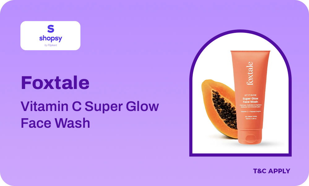 Buy Foxtale Vitamin C Super Glow with Papaya Enzyme, Reduces Tan