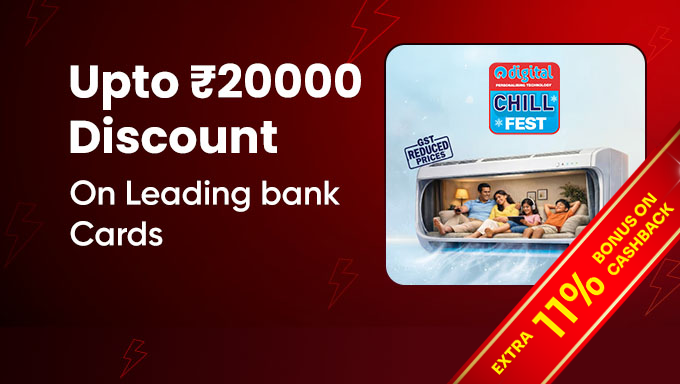 Reliance Digital Chill Fest | Air Conditioners & Cooling Appliances with Up to ₹20,000 Discount