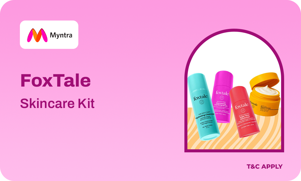 Buy FoxTale Cleanser + Sunscreen Skincare Kit 
