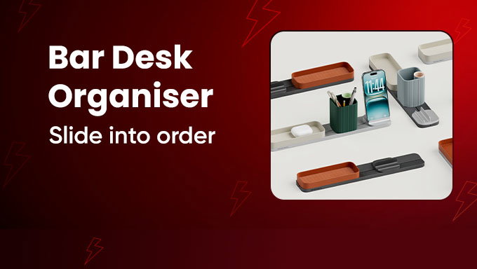 DailyObjects Bar Desk Organiser | Stylish Workspace Storage Essentials