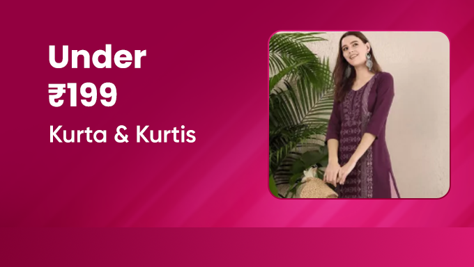 Women Kurta & Kurtis Under ₹199 | Stylish Ethnic Wear Collection