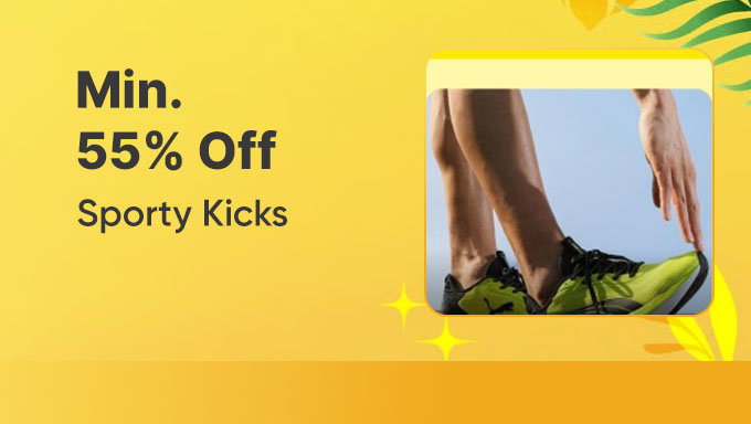 Sporty Kicks Sale | Min. 55% Off On Trendy Footwear