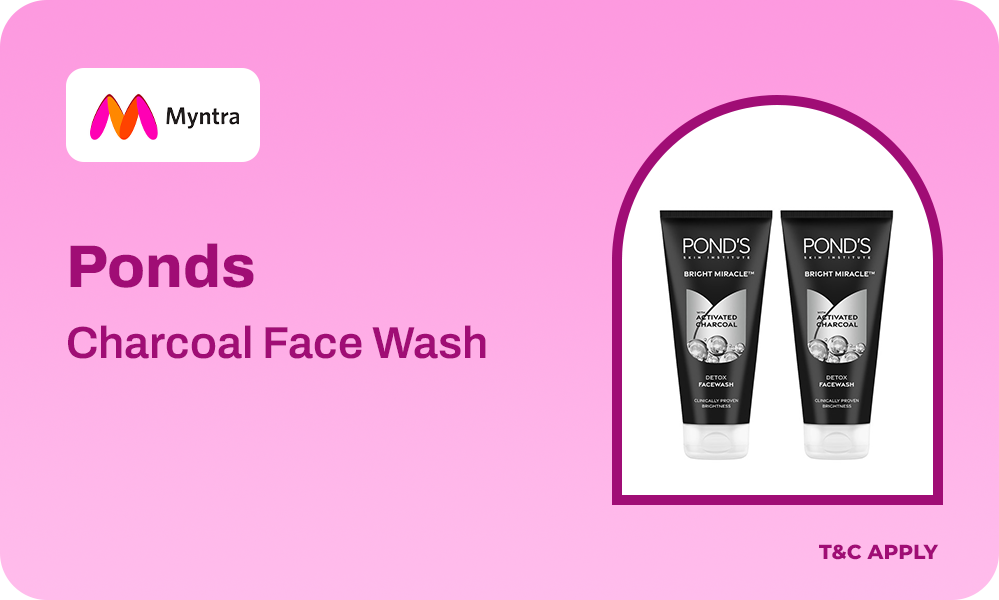 Pond’s Charcoal Face Wash Pack | Deep Detox Face Cleanser For Clear Skin