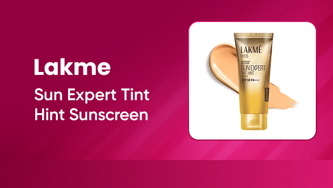 Lakme Sun Expert Tint Hint Sunscreen | SPF 50 PA+++ Tinted Sun Protection