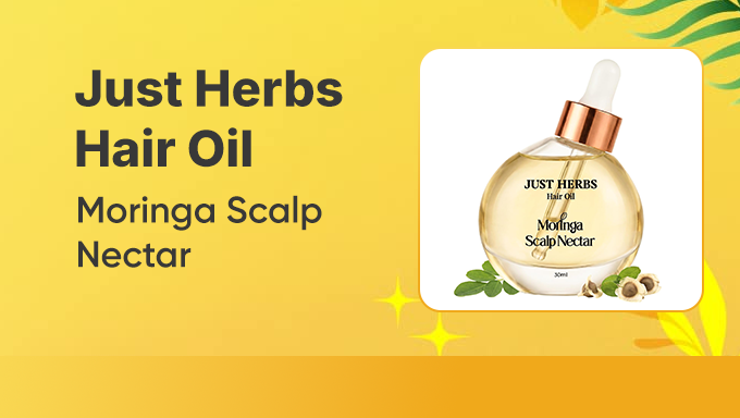 Healthy Hair Growth Oil | Just Herbs Moringa Scalp Nectar