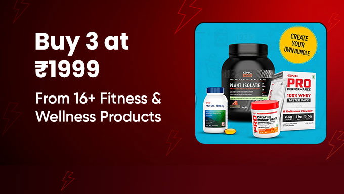 GNC Wellness Deals | Buy Any 3 At ₹1999 + Extra 5% Off