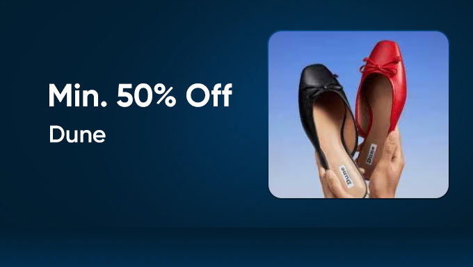 Dune Footwear | Min. 50% Off On Stylish Flats & Shoes