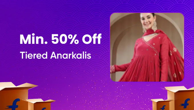 Tiered Anarkalis | Min. 50% Off On Ethnic Styles