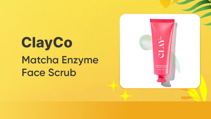 ClayCo Matcha Enzyme Face Scrub | Skincare Essential for Smooth & Glowing Skin