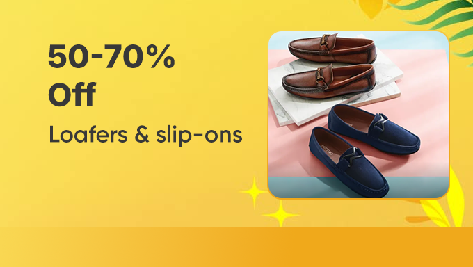 Footwear Collection | 50-70% Off on Loafers & Slip-Ons