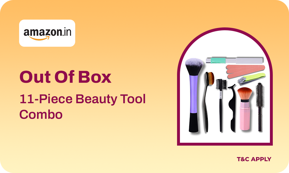 Flat 68% OFF On Out Of Box 11-Piece Beauty Tool Combo