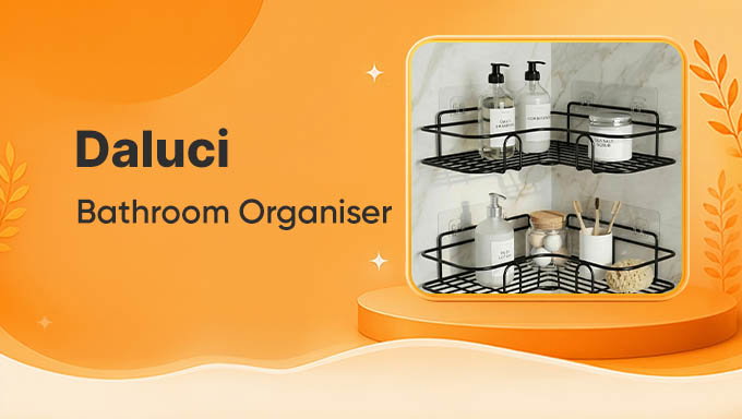 DALUCI Bathroom Organiser (Set of 2)